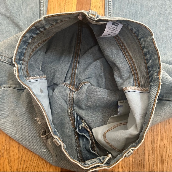 💚 Vintage Levi’s 569 Loose Straight Blue Distressed Jeans (W30 L30) (22) - Picture 10 of 12